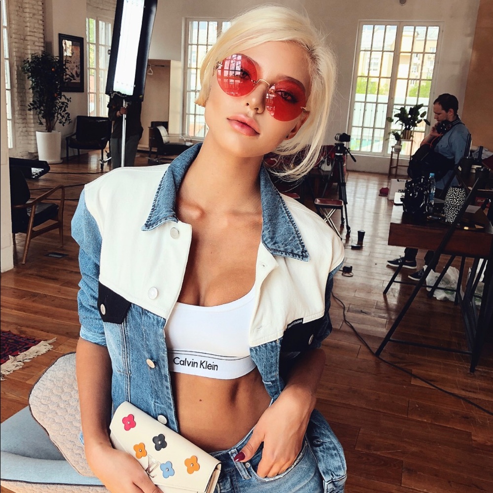 NWT❣️Calvin Klein Trucker Denim Jacket